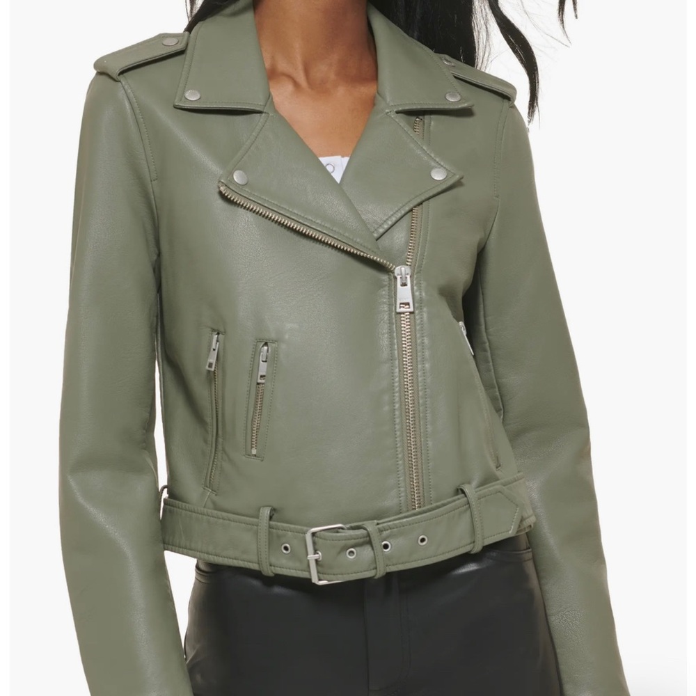 Levi's Sage Green Women's Moto Zipper Jacket